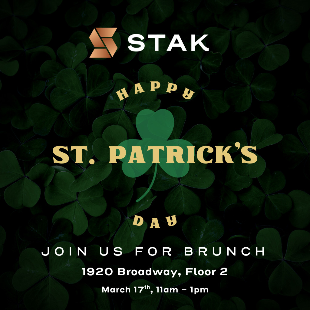 STAK Member Event: St. Patrick's Day Brunch