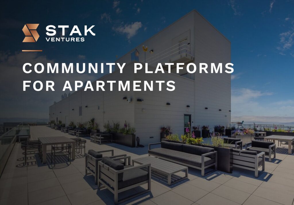 Community platforms for apartments: rooftop terrace at 1900 Broadway in Oakland