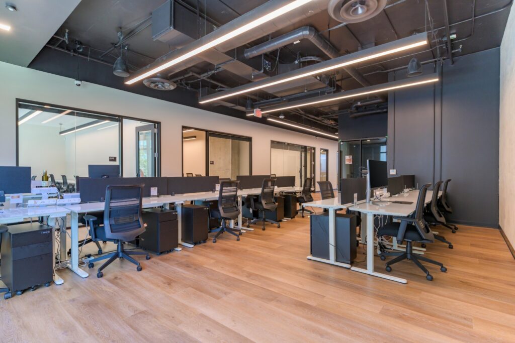 Dedicated desks at STAK Space, 1920 Broadway, Oakland