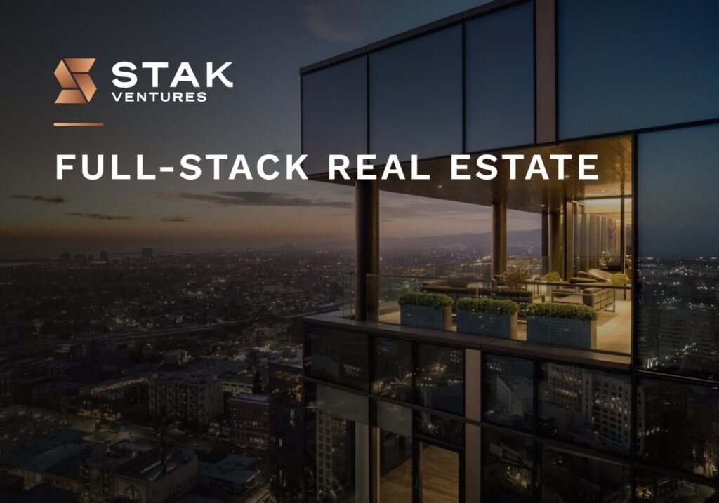 Full-stack real estate: penthouse level of 1900 Broadway at sunset