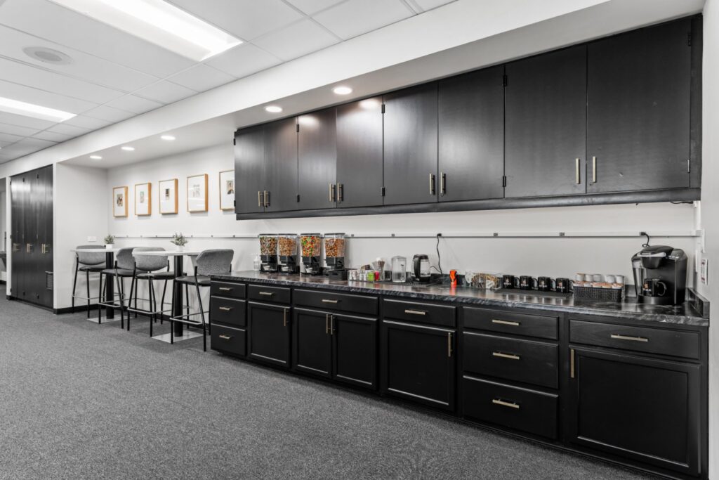 Kitchen and coffee counter at 1950 Franklin in Oakland