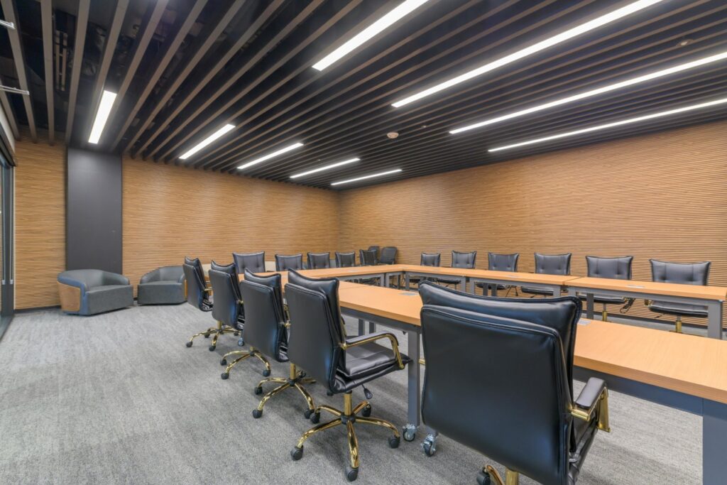 Large training room at STAK Space, 1920 Broadway, Oakland