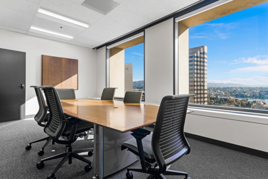 Meeting room with downtown views at 1950 Franklin in Oakland