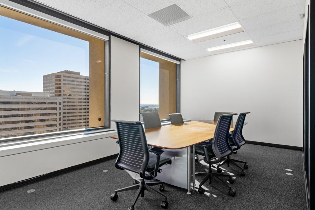 Private office with skyline view at 1950 Franklin in Oakland
