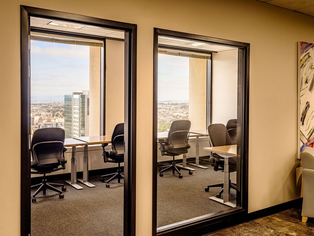 Private offices along the windows at 1950 Franklin in Oakland