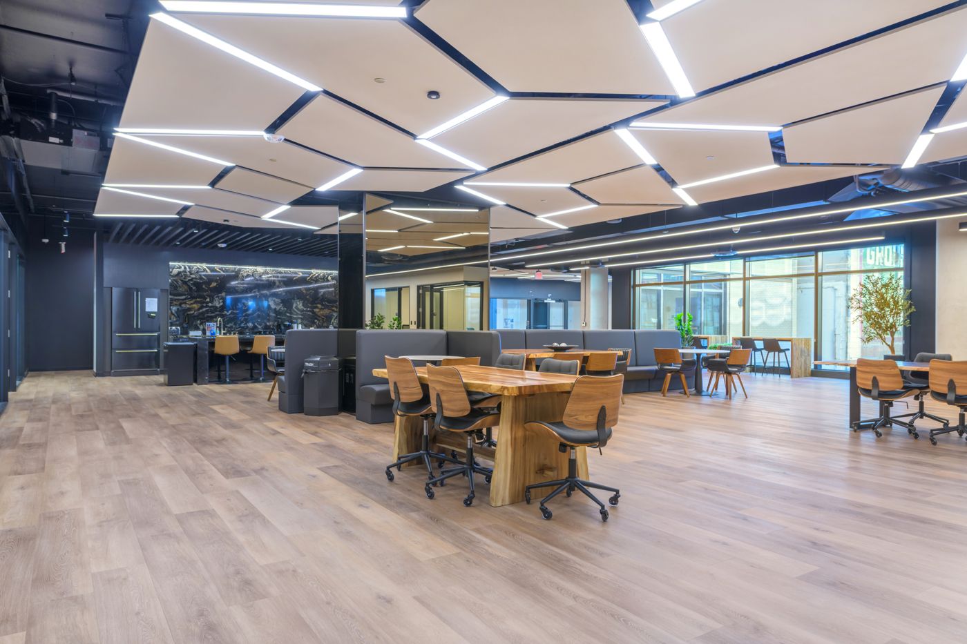 Open coworking floor at STAK Space, 1920 Broadway