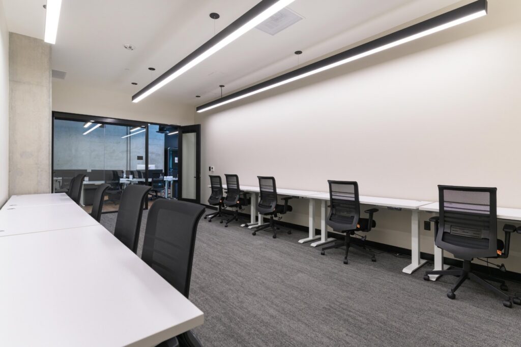 Team suite with desks at STAK Space, 1920 Broadway, Oakland